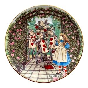 Alice in Wonderland Plate, Sandy Nightingale, Limoges, French, Decorative.